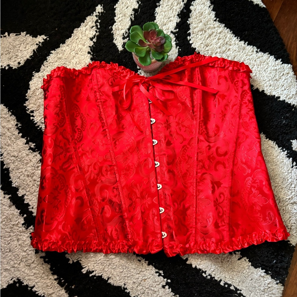 Red Costume Corset Top